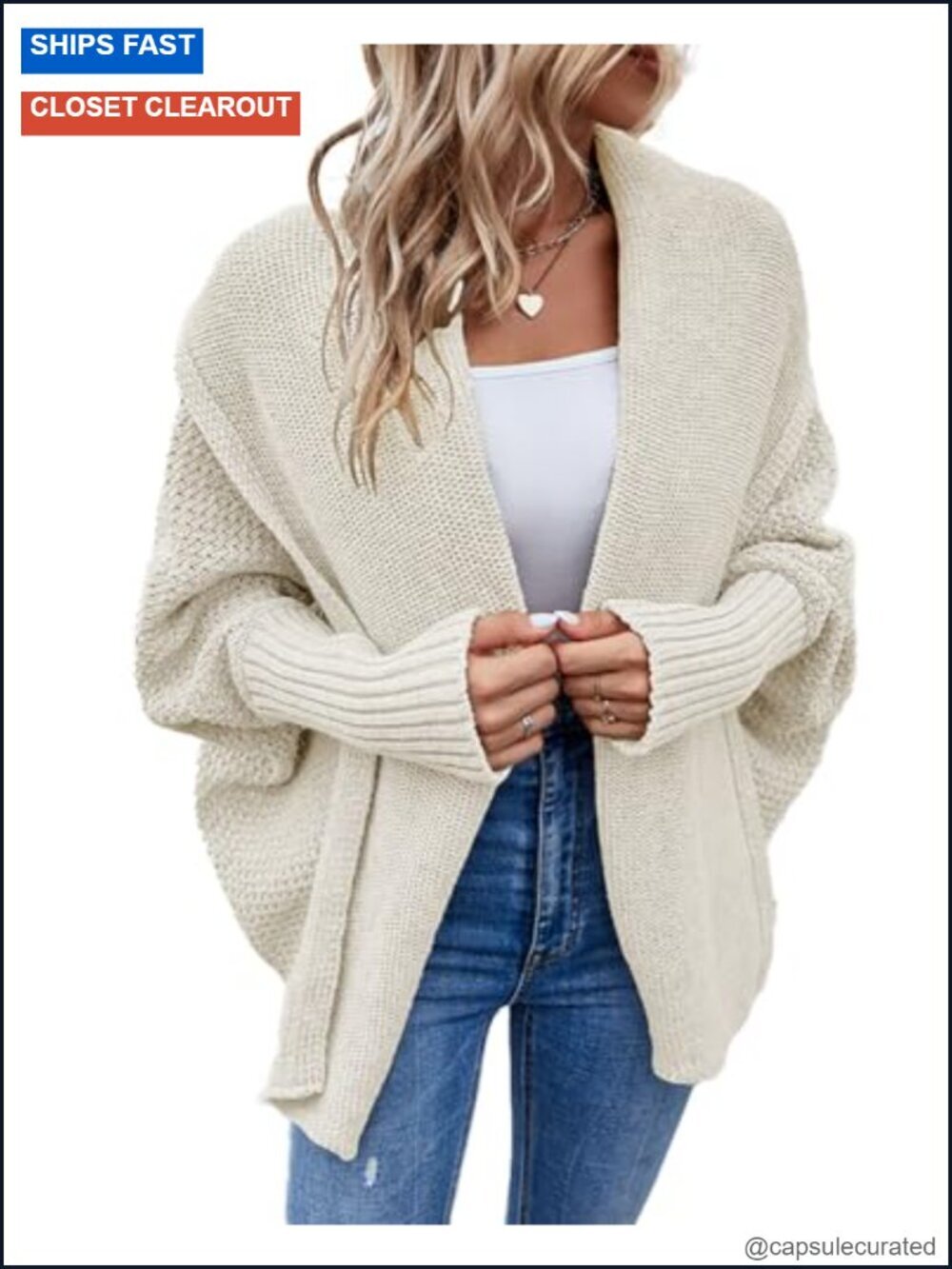 Cashmere Blend Shawl Wrap Cardigan Open Front Scarf Shoulder Cape